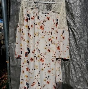 Off white/cream floral dress
